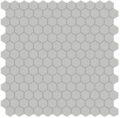 1" Loft Grey Matte Hex Mosaic | Alita Tile