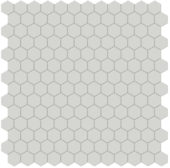 1" Warm Grey Matte Hex Mosaic | Alita Tile