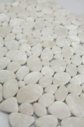 12X12 Light Grey Pebble Mosaic | Alita Tile