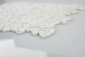 12X12 White Pebble Mosaic | Alita Tile
