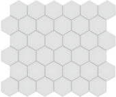 2" Gallery Grey Matte Hex Mosaic | Alita Tile