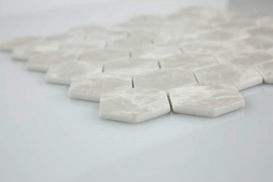 2" Light Grey Hexagon Mosaic | Alita Tile