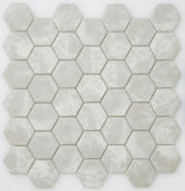 2" Light Grey Hexagon Mosaic | Alita Tile