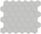 2" Loft Grey Matte Hex Mosaic | Alita Tile