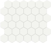 2" White Matte Hex Mosaic | Alita Tile