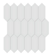 2x5 Gallery Grey Glossy Picket Mosaic | Alita Tile