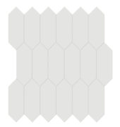 2x5 Vintage Grey Matte Picket Mosaic | Alita Tile