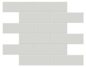 2x6 Warm Grey Matte Brick Mosaic | Alita Tile