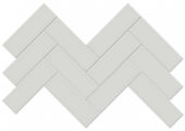 2x6 Warm Grey Matte Herringbone Mosaic | Alita Tile