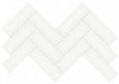 2x6 White Matte Herringbone Mosaic | Alita Tile