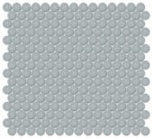 3/4" Cloud Blue Matte Penny Round Mosaic | Alita Tile