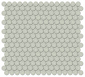 3/4" Soft Sage Glossy Penny Round Mosaic | Alita Tile