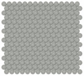 3/4" Taupe Matte Penny Round Mosaic | Alita Tile