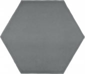 6" Anthracite Charcoal Glossy Hexagon | Alita Tile