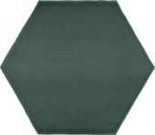 6" Brilliant Emerald Glossy Hexagon | Alita Tile