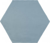 6" Summer Sky Glossy Hexagon | Alita Tile