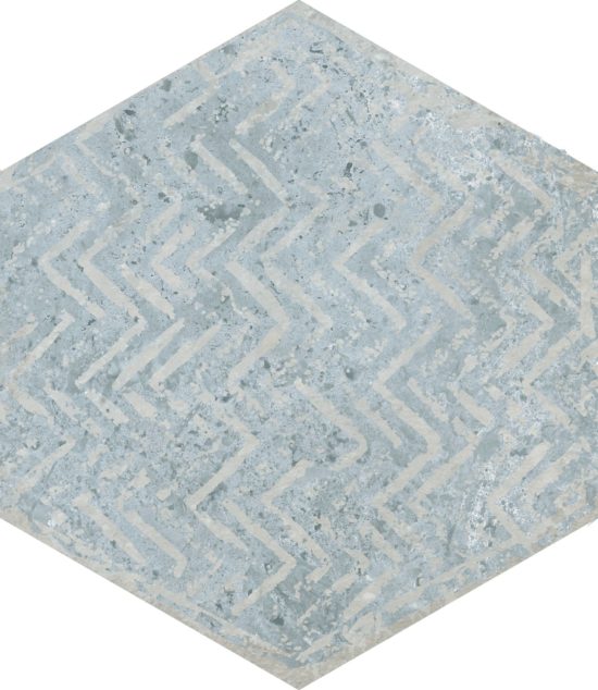 Alma 5.5X6.3 Grey Decor Hexagon | Alita Tile