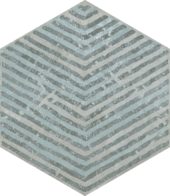 Alma 5.5X6.3 Grey Decor Hexagon | Alita Tile