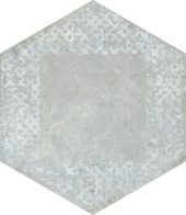 Alma 5.5X6.3 Grey Decor Hexagon | Alita Tile