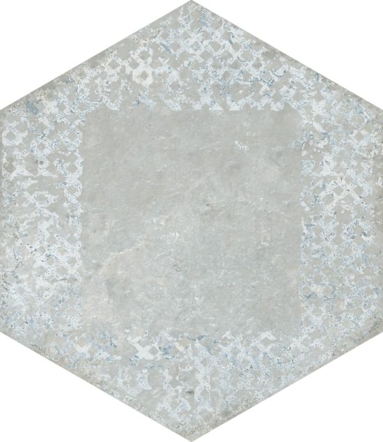 Alma 5.5X6.3 Grey Decor Hexagon | Alita Tile