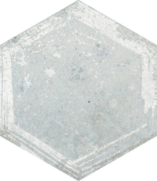 Alma 5.5X6.3 Grey Decor Hexagon | Alita Tile
