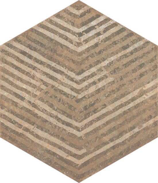 Alma 5.5X6.3 Sand Decor Hexagon | Alita Tile