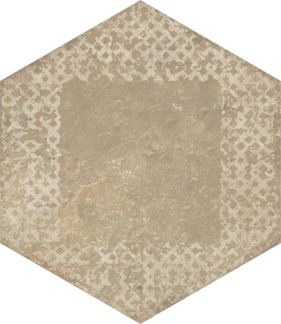 Alma 5.5X6.3 Sand Decor Hexagon | Alita Tile