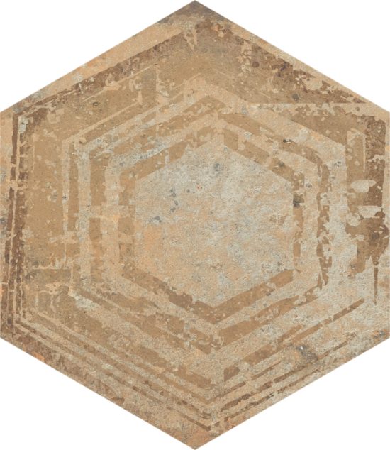 Alma 5.5X6.3 Sand Decor Hexagon | Alita Tile
