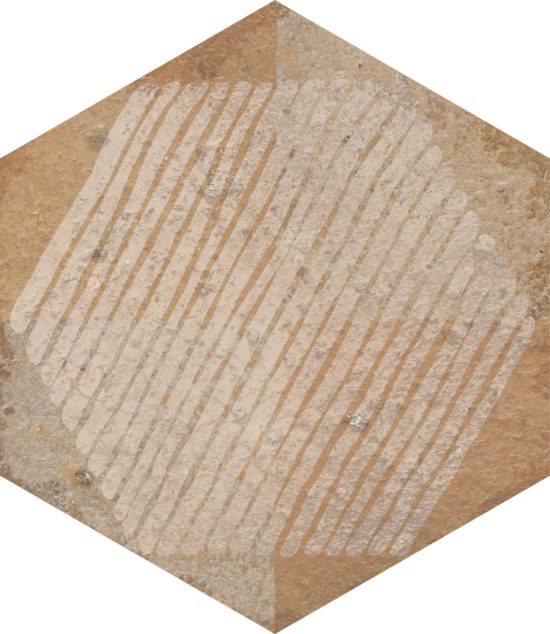 Alma 5.5X6.3 Sand Decor Hexagon | Alita Tile