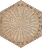 Alma 5.5X6.3 Sand Decor Hexagon | Alita Tile