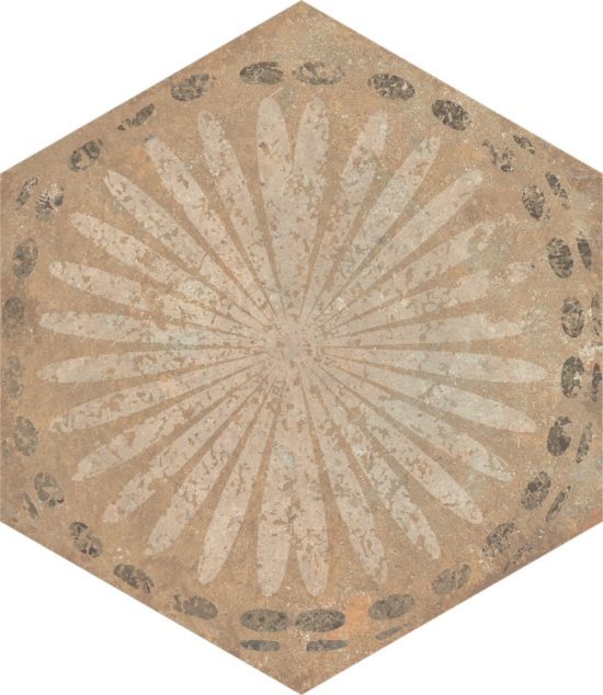 Alma 5.5X6.3 Sand Decor Hexagon | Alita Tile