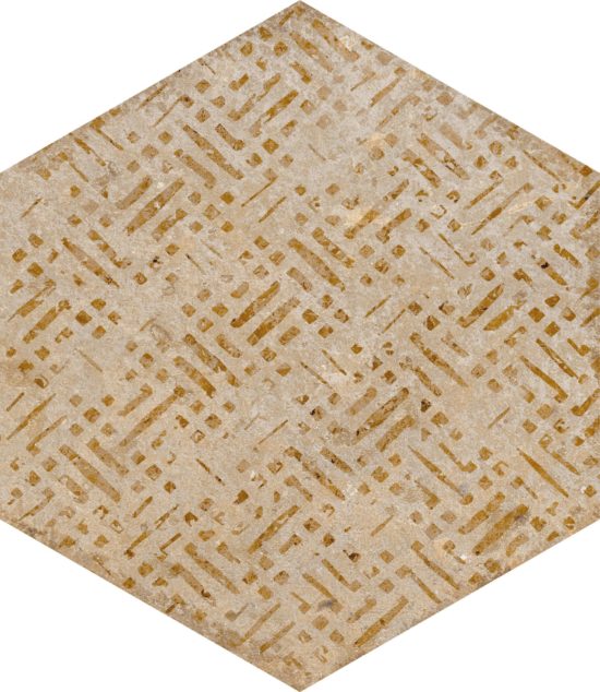 Alma 5.5X6.3 Sand Decor Hexagon | Alita Tile