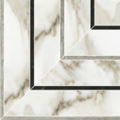 Amalfi Calacatta Honed Picco Mosaic | Alita Tile