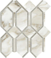 Amalfi Calacatta Polished Modella Mosaic | Alita Tile