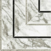 Arabescato Verona Honed Picco Mosaic | Alita Tile