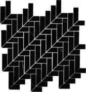 Arrow Nero Mosaic | Alita Tile