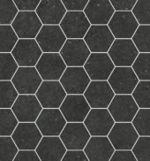 Ashland 3" Hexagon Black Mosaic | Alita Tile