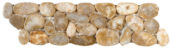 Beige Sliced Polished Pebble Interlocking Border | Alita Tile