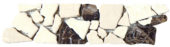 Beige/Brown Opus Mosaic Interlocking Border | Alita Tile
