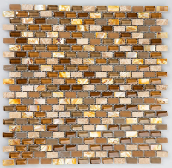 Brown Yahly Mosaic | Alita Tile