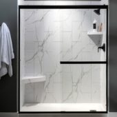 Carrara Marble Shower Wall Kit 36x60x78 | Alita Tile