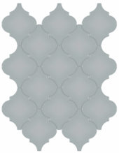 Cloud Blue Glossy Arabesque Mosaic | Alita Tile