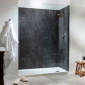 Cracked Slate Shower Wall Kit 30x60x78 | Alita Tile