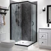 Cracked Slate Shower Wall Kit 36x60x78 | Alita Tile