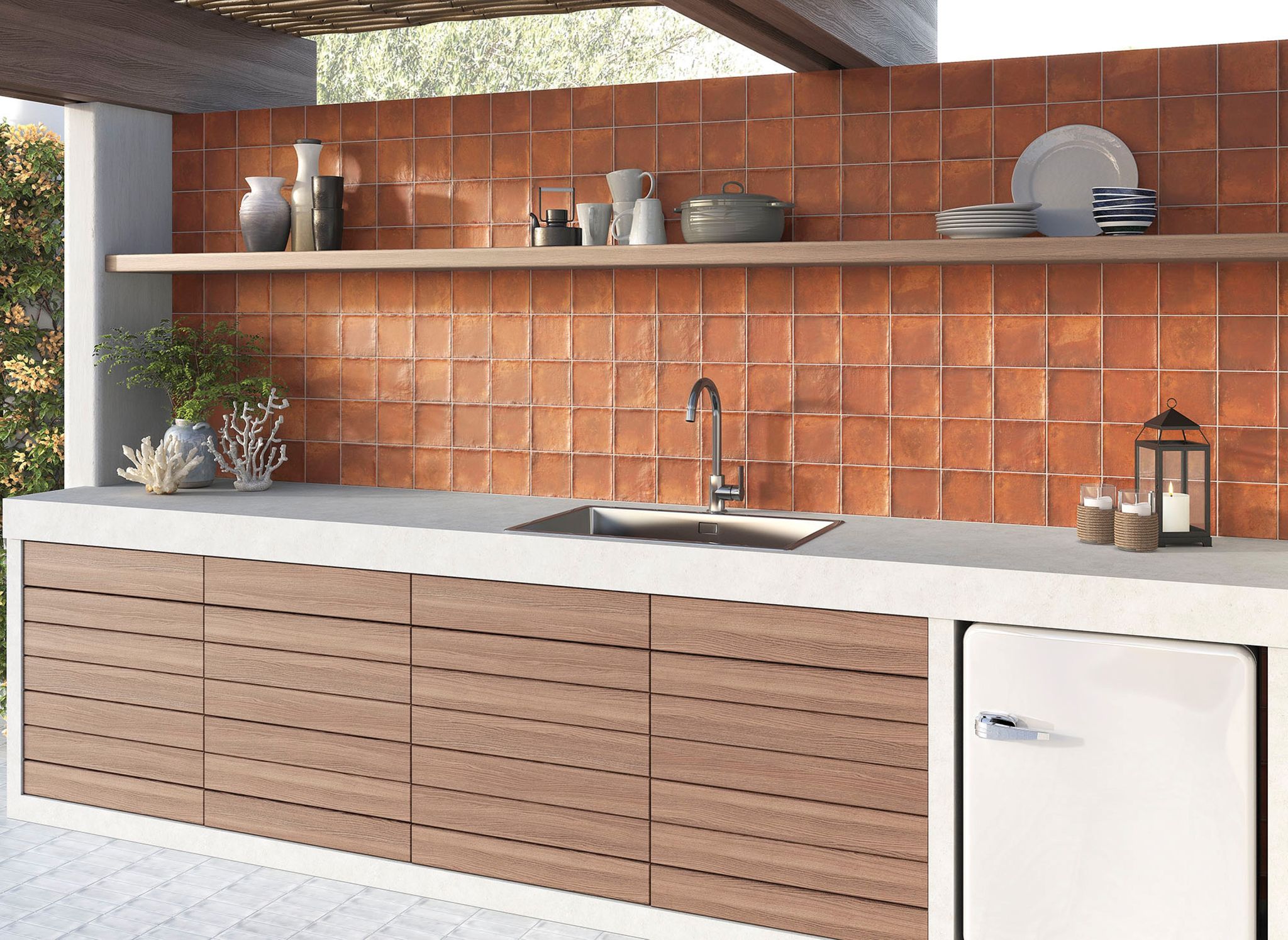 Dominica Rosso 5x5 | Alita Tile
