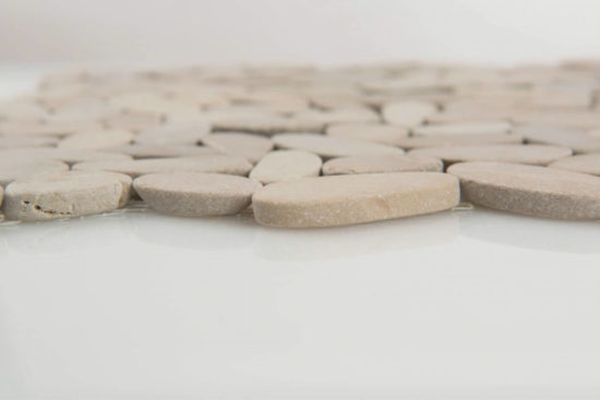 Driftwood Tan Flat Pebble | Alita Tile