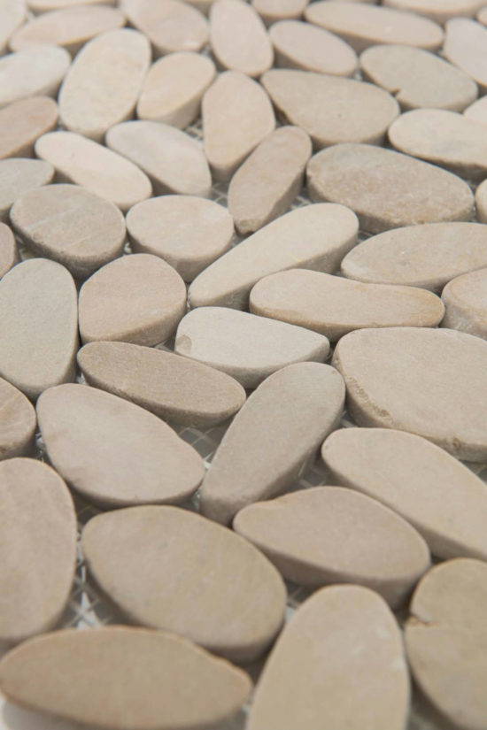 Driftwood Tan Flat Pebble | Alita Tile