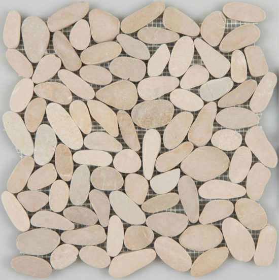 Driftwood Tan Flat Pebble | Alita Tile