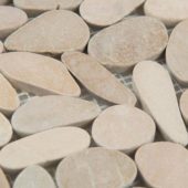 Driftwood Tan Flat Pebble | Alita Tile