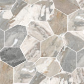 Dynasty Grey Polished/Matte 11X12 Eggs Mosaic | Alita Tile